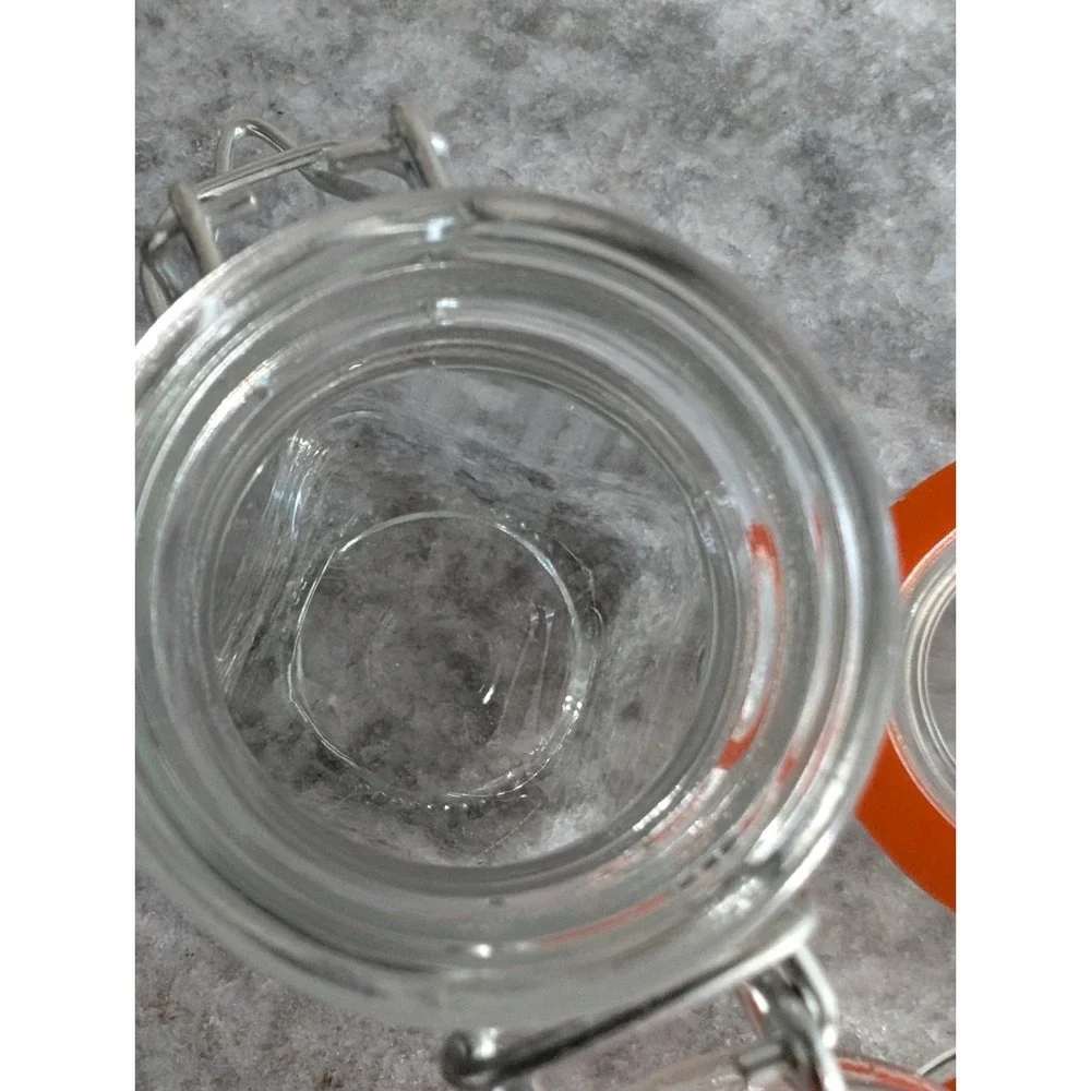 Lot‎ Of 3, 3.4 oz Spice Jars with Lids And Rubber Closure